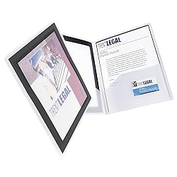 Avery® Flexi-View 2-Pocket Folders, Black, Pack of 2