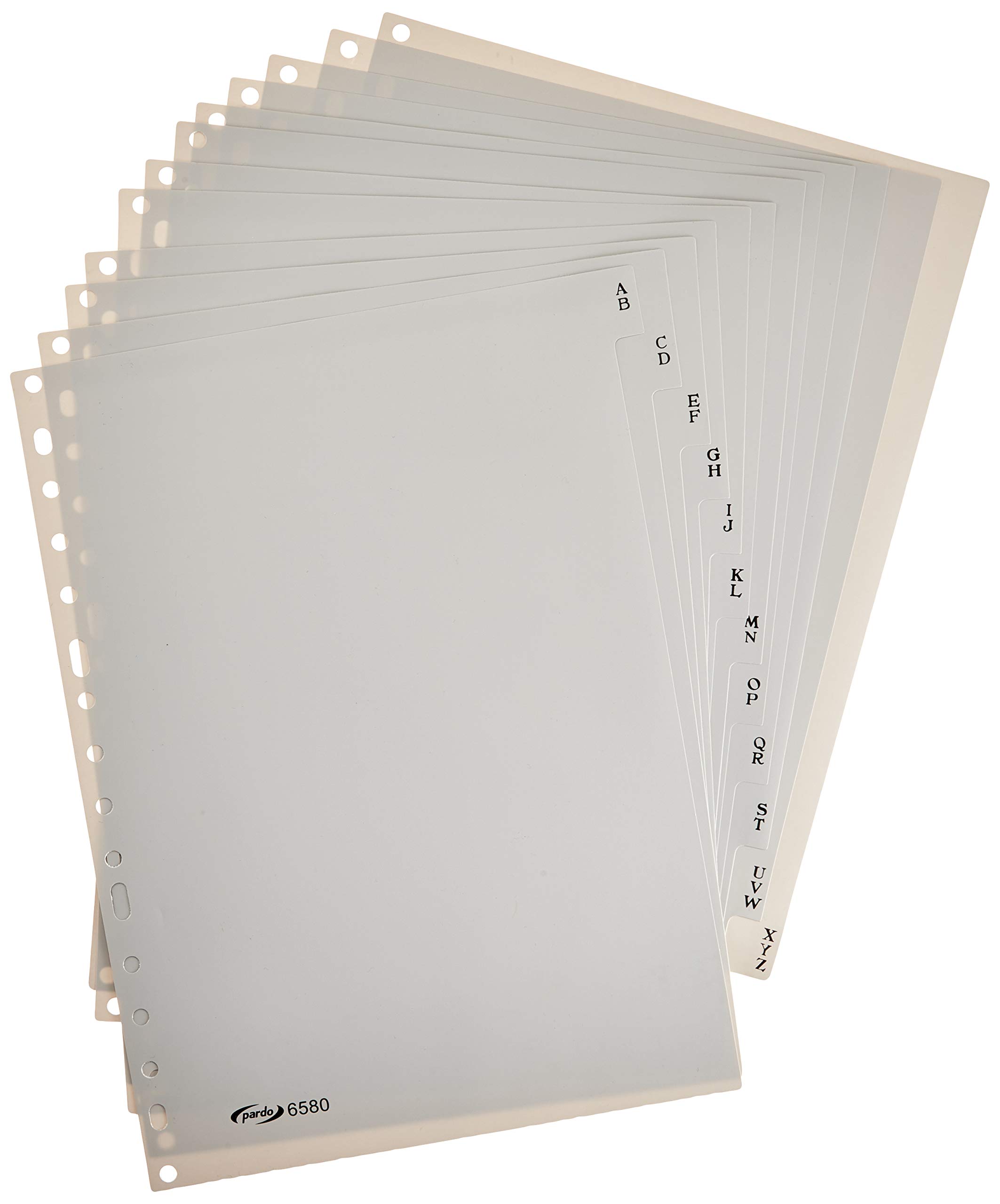Pardo 658000 PP Separator 12 Alphabetical,Grey