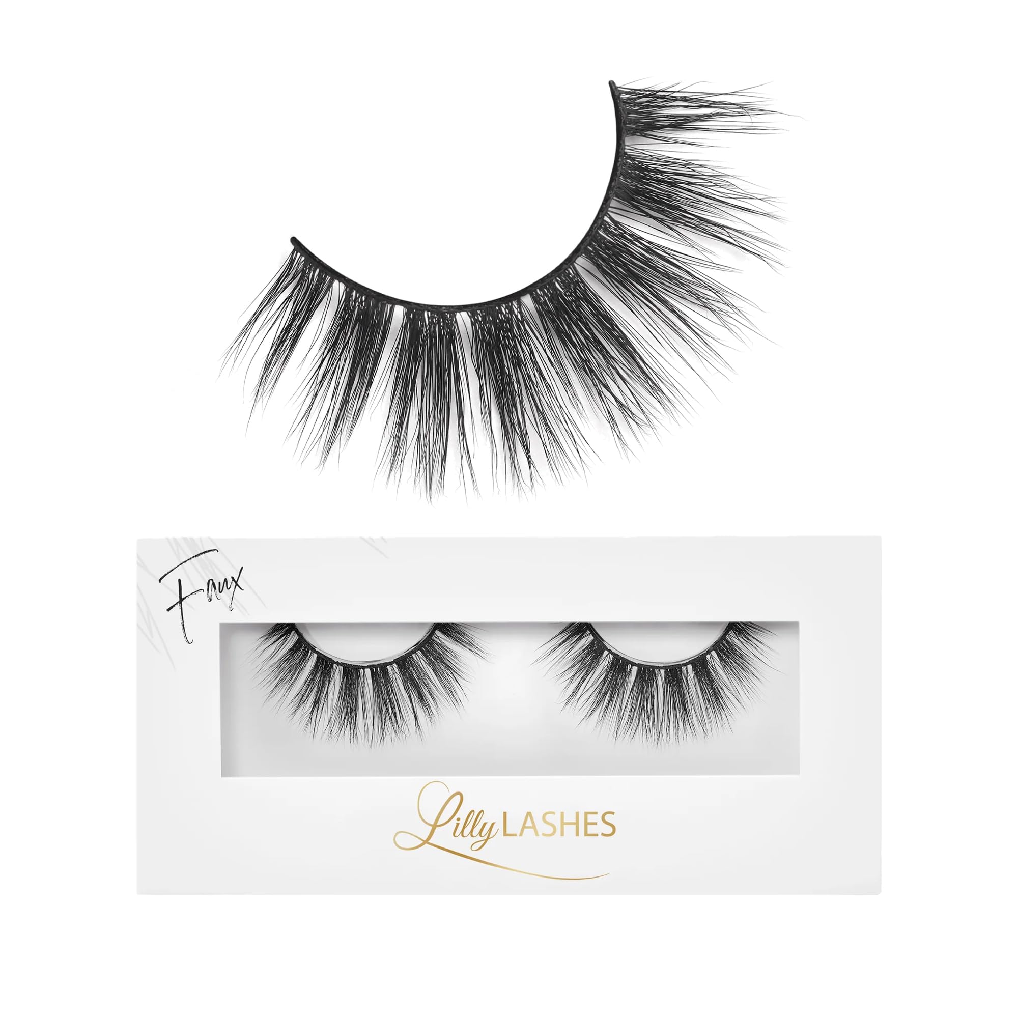 Photo 1 of Lilly Lashes Miami Lite Faux Mink Strip Lashes, Light Brown, Reusable, No Glue Included