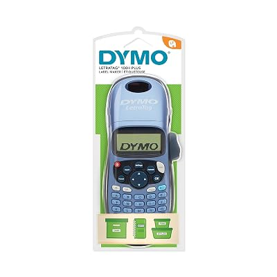 DYMO Label Maker LetraTag 100H Handheld Label Maker, Easy-to-Use, 13 Character LCD Screen, Great for Home & Office Organization, Monochrome Output