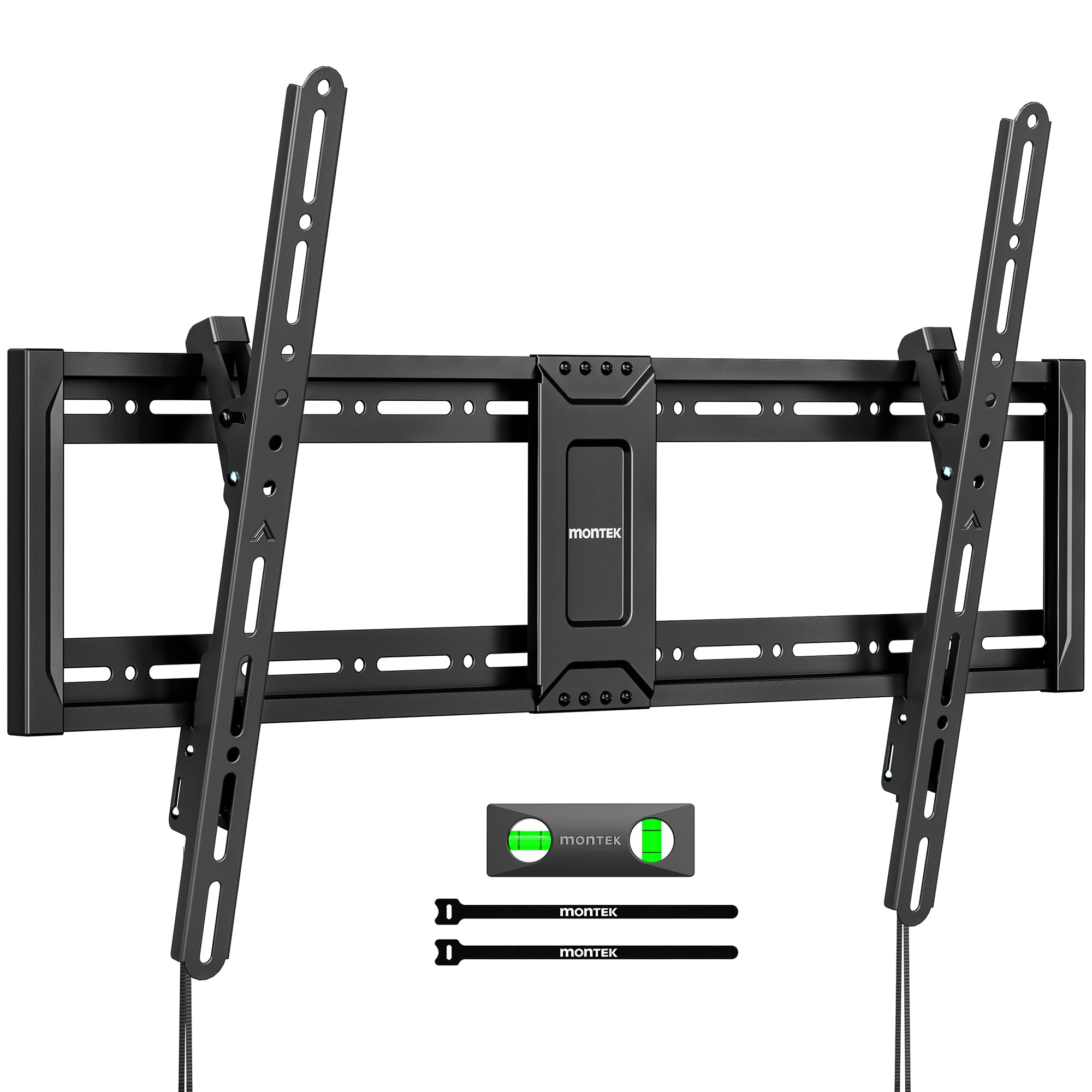 Photo 1 of monTEK Heavy Duty Tilting TV Wall Mount for 43-95 Inch TVs, 200 lbs Capacity, 1.65" Slim Low Profile Wall Bracket, Max VESA 800x400mm Fits 16"/18"/24" Studs, Space-Saving for Large Flat & Curved TVs