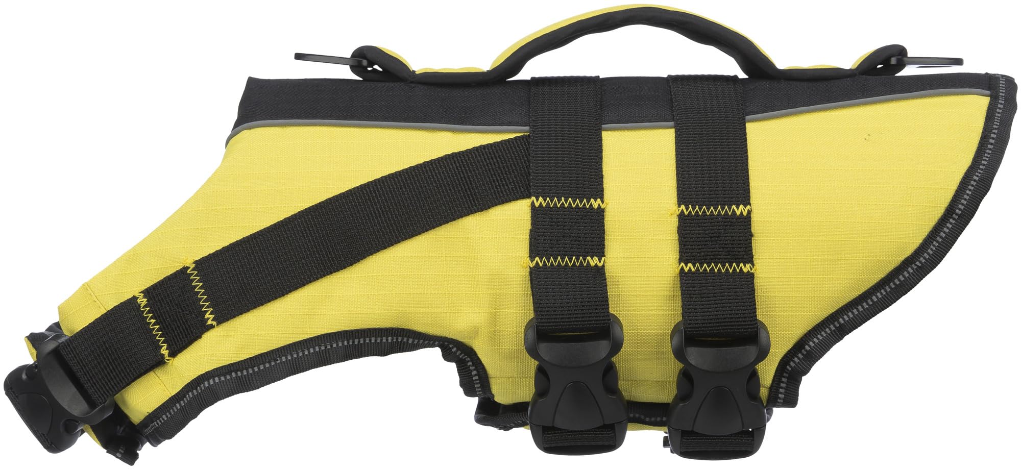 TRIXIE dog life jacket XL: 25.6 in neon yellow – quick-drying dog rescue vest with grab handle for added safety during water activities like boating & paddleboarding (SUP) – 30129