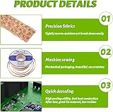 BOJACK Desoldering Braided Wire 2.5MM 3M Pure Copper No-Clean Solder Wick (3pcs) view 4