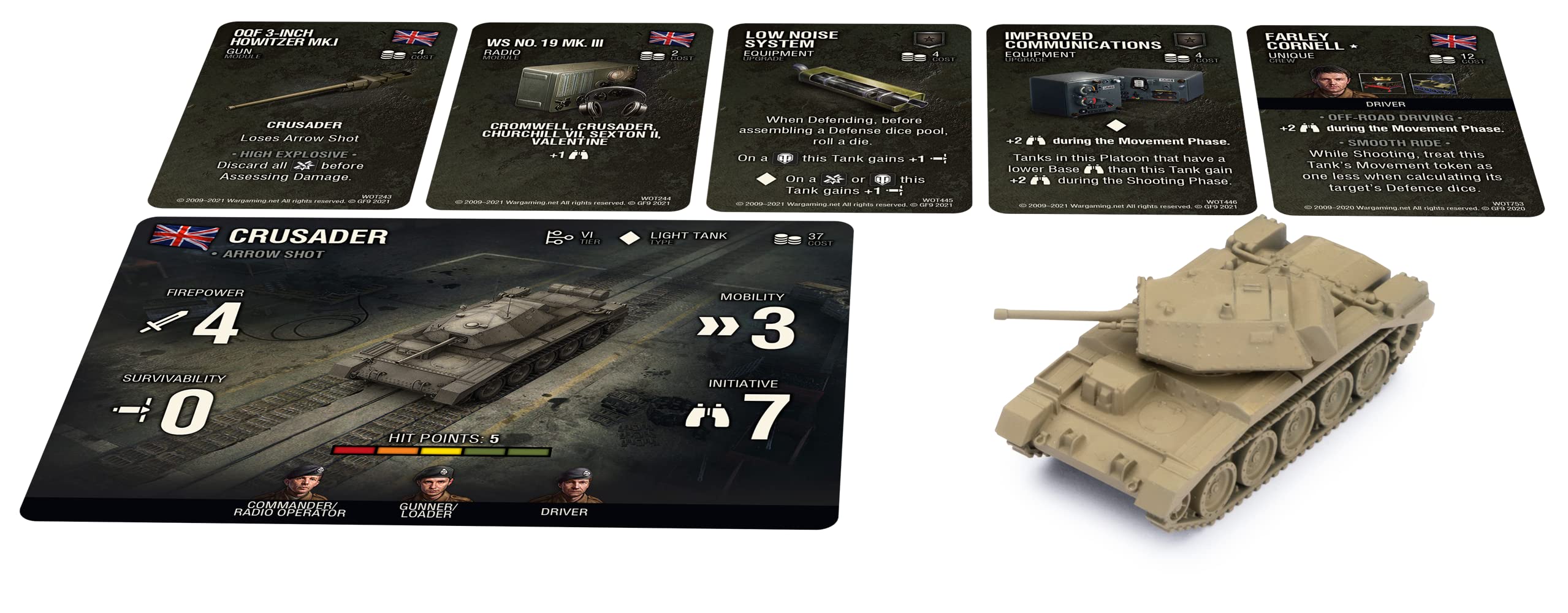 Gale Force Nine World of Tanks Expansion WOT46 British Crusader