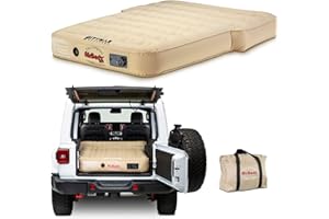 Pittman Outdoors AirBedz PPI XUV Tan Jeep, SUV and Crossover Vehicle Rear Seats Mattress (with Built-in Rechargeable Battery Air Pump)
