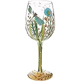 Lolita Dragonfly Summer Artisan Painted Wine Glass Gift, 440 ml