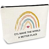 OT Gift Occupational Therapy Gifts Makeup Bag Occupational Therapist Appreciation Birthday Graduation Gifts OT Retirement Gift Cosmetic Bag Therapist Gift for Her Friend Daughter Travel Pouch