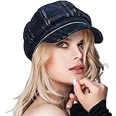 Womens Newsboy Caps Corduroy Cabbie Hat Visor Beret Hat Fashion Ladies Pageboy Caps for Womens Chemo Hat