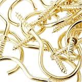 Merriway BH01114 Brass Plated Cup Hooks 19mm 3/4 Inch Pack 20 Hardware view 5