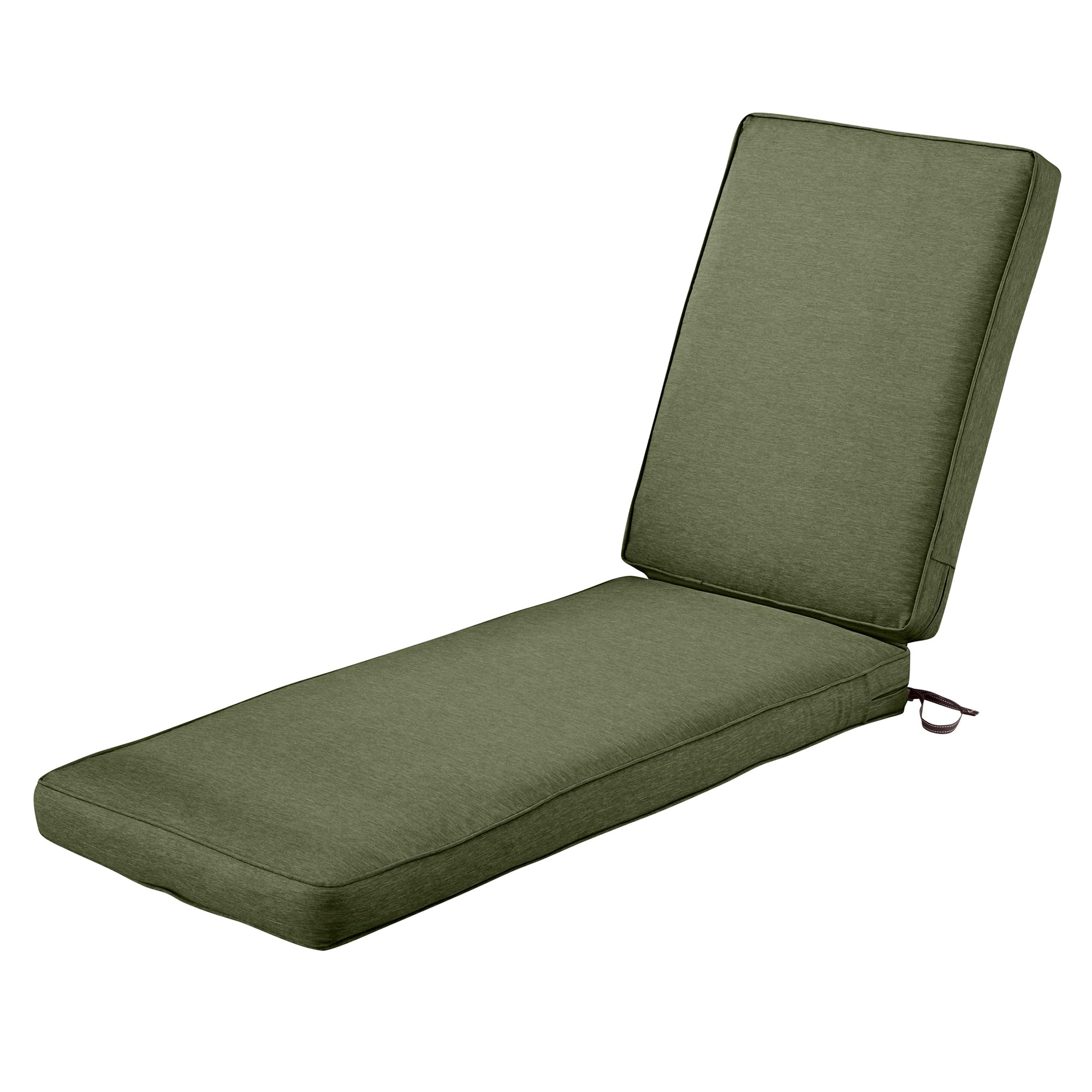 Classic Accessories Montlake FadeSafe Water-Resistant 72 x 21 x 3 Inch Patio Chaise Lounge Cushion, Heather Fern Image