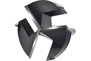 Mollom (82.6mm|3-1/4") Triple Flute Forstner Drill Bit for Woodworking with 3-Cutter YG8 Carbide Tipped of 2.0mm,Hinge Cutter Tool Kits for Hard Soft Wood, Plastic, Plywood