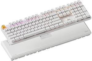 Keychron KJ5 Wireless Mechanical Keyboard - 100% Full-Size Layout Banana Switch, QMK RGB Backlit, 2.4G/Bluetooth/USB, Double-