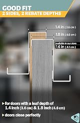 Menz Over Door Hanger Set of 10 White 3.6/4.6 cm No-Drill Hooks view 3