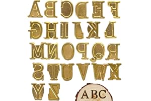 Arokimi Wood Burning Tips,Uppercase Alphabet HotStamps Set for Branding and Personalization of Wood, Leather, and Other Surfaces, Letter