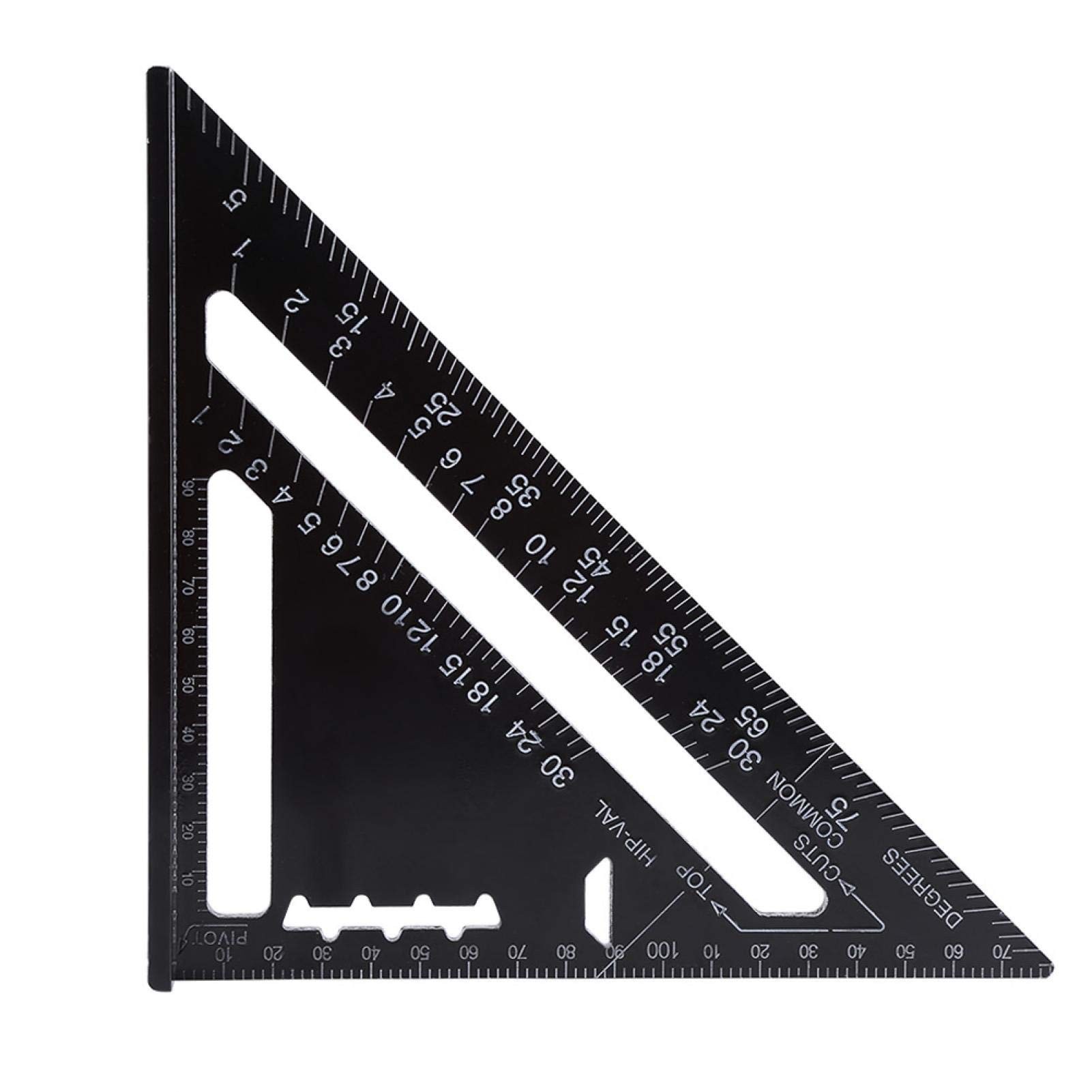 johnson speed square ◈ Fydun Triangle Angle Protractor 7 Inch Metric Aluminum Alloy Black Oxidation Roofing Triangle Angle Protractor Layout Guide (Metric System)