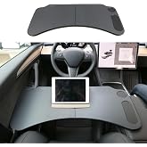 EVFITUS for Tesla Model Y 3 Food Tray Desk for Laptop Foldable Car Table for Eating Travel Multipurpose Tray for Driver Accessories
