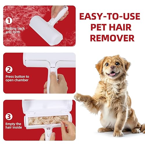 Pet Hair Remover and Reusable Lint Roller Efficient Cat and Dog