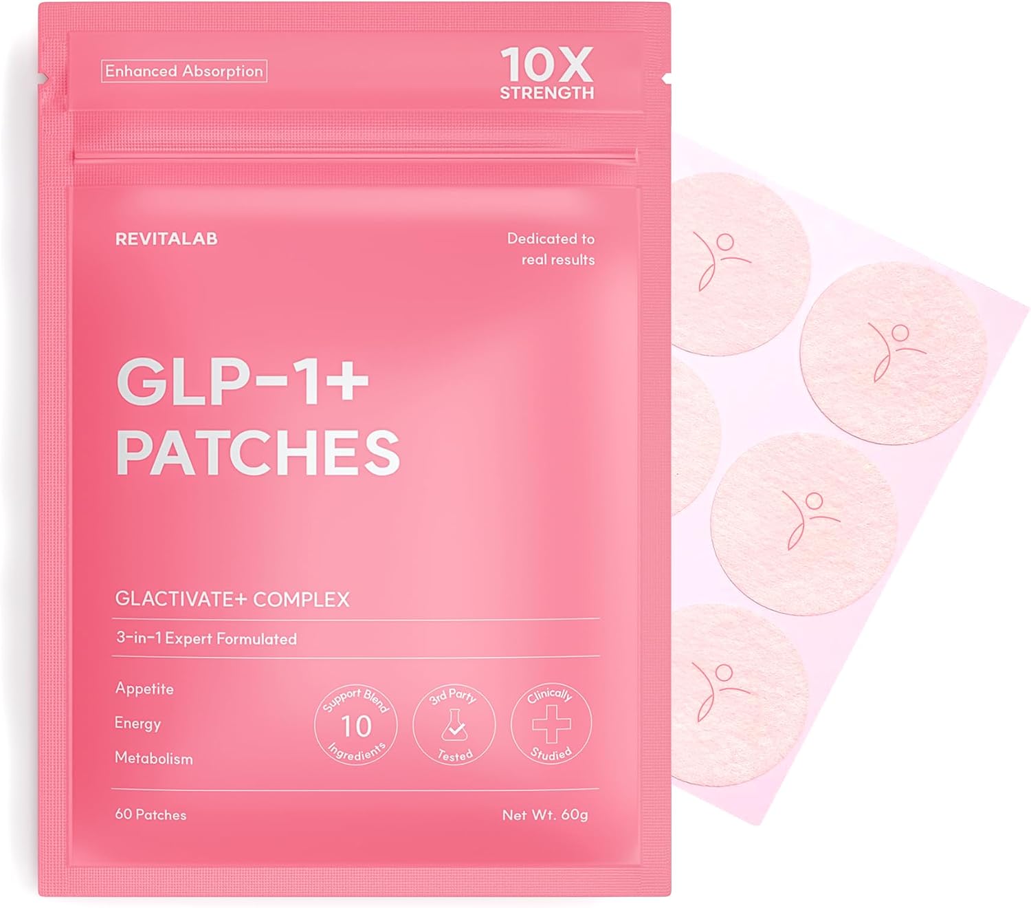 Berberine+ Patches for Women & Men - 60 Count | Upgraded Sculpt & Snatch Support | Topical Everyday Glow Up Beauty New Kind of Patches - 2 Month Supply