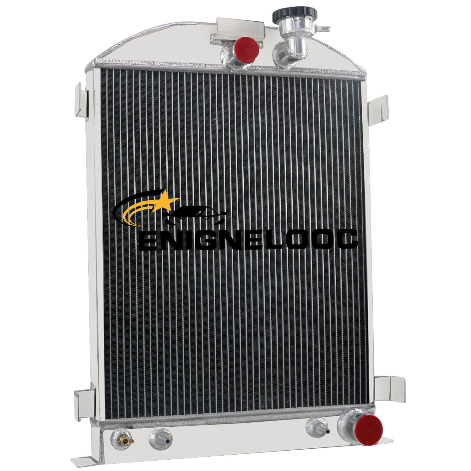 Enignelooc 3 Row Aluminum Radiator for 1930-1938 Ford Model-A B 40 48 ...
