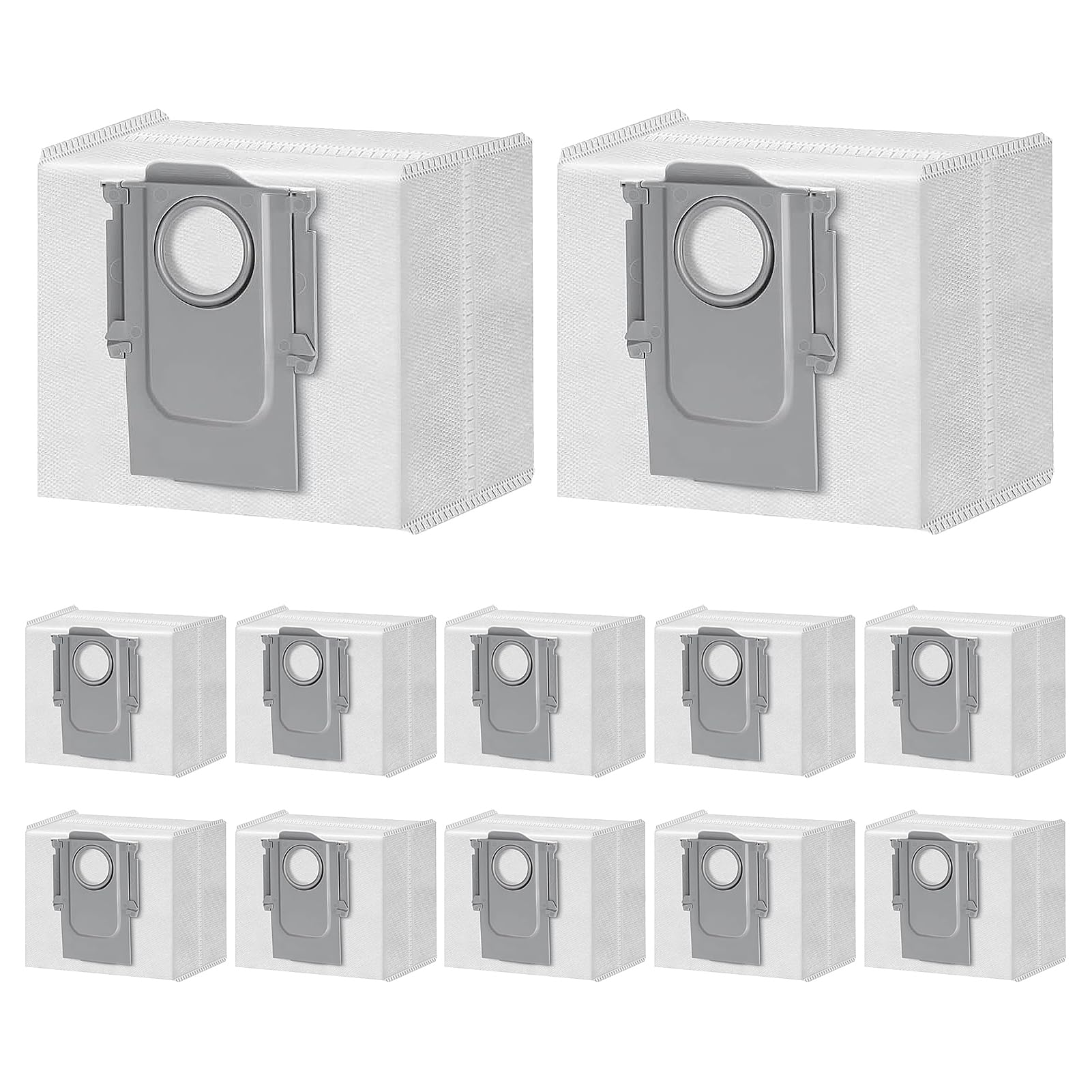 Photo 1 of 12 Pack Dust Bags for Roborock S8+,S8 Pro Ultra,S7 Max Ultra/Pro Ultra,Q5+ Q5 Pro/Prot.Q7+.Q7Max/Max+ Q8 Max/lMax+ Robot Vacuum Cleaner, 3L Large Capacity Disposable Vacuum Bags