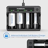 POWEROWL Universal Battery Charger for AA AAA C D - USB Fast Charging view 4