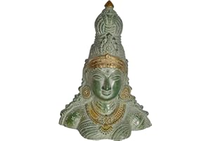 EXOTIC INDIA Goddess Parvati Bust - Brass Statue