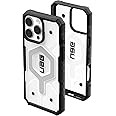 URBAN ARMOR GEAR UAG Designed for iPhone 16 Pro Max Case 6.9" Pathfinder Clear - Compatible with MagSafe Charging Rugged Shockproof Anti-Slip Military Grade Protective Cover, Ice