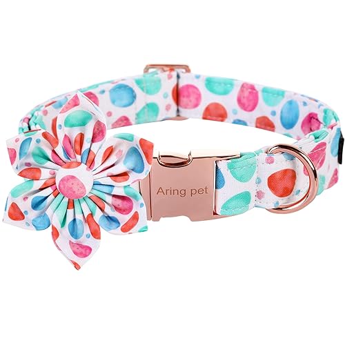 ARING PET Flower Dog Collar, Easter Dog Collars with Detachable