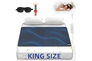 PODYSLEN Grounding Mat for Bed, Grounding Pad for Sleeping, Anti-Slip PU Leather Grounding Mattress Earthing Mat Grounding Pad with Grounding Cord for Better Sleep, Pain and Stress Relief, 27.5''×76‘’, King