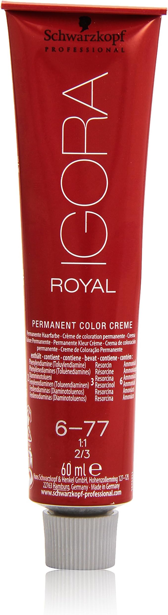 Schwarzkopf Igora Royal Permanent Hair Colour 6-77 60ml