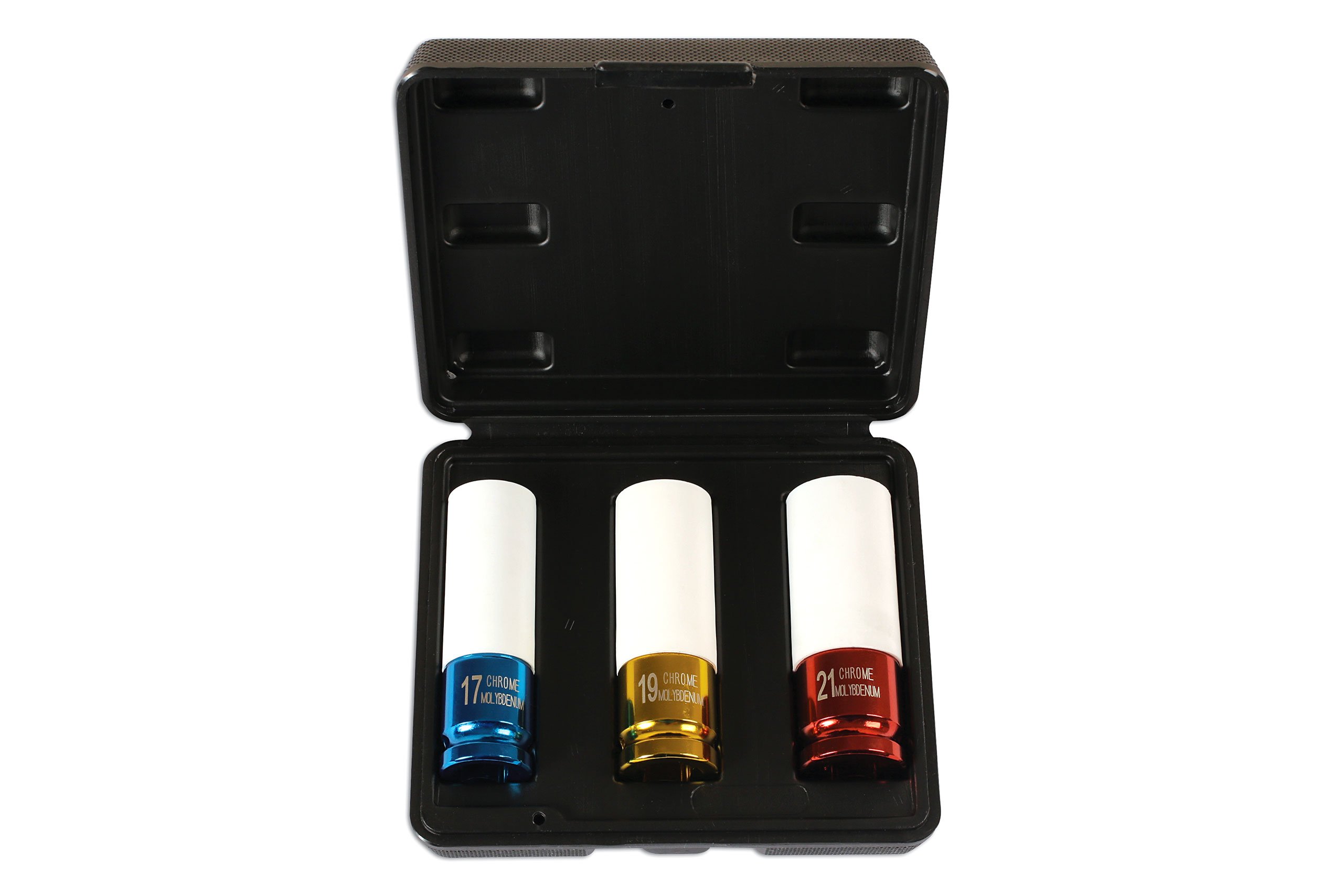 Laser 6294 Alloy Wheel Nut Sockets, Set of 3, Variety pack