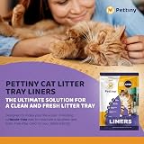 Pettiny Jumbo Cat Litter Tray Liners with Drawstrings Pack of 20 view 2