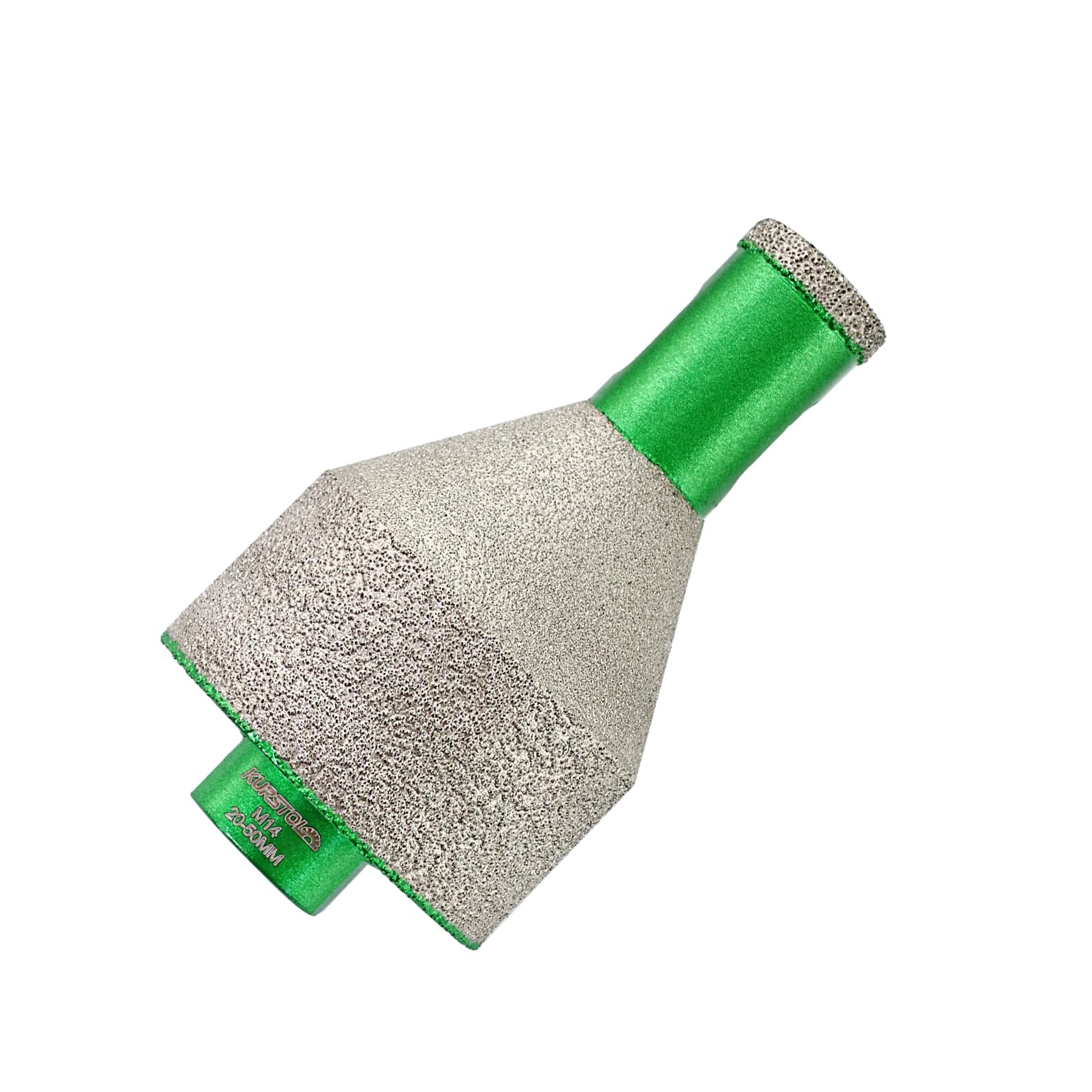 KURSTOL Diamond core drill bit - Diamond Beveling Chamfer Bit Dia 20-50mm x M14 Thread for Enlarging Shaping Round Bevel Existing Holes in Tile Porcelain,Ceramic,Granite,Marble