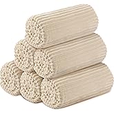 Buryeah 6 Pcs Flannel Throw Blanket Bulk 50 x 60 in Sleepover Blanket Outdoor Wedding Throw Lightweight, Oeko-tex Standard 100 Certified for Sofa Homeless Gifts (Beige)