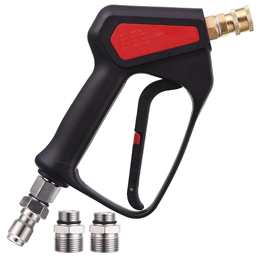 FIXFANS Upgraded Pressure Washer Gun 5000 PSI, Short Power Washer Gun ...
