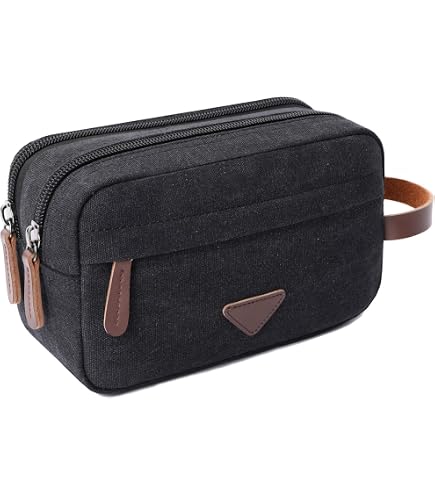 Everest 578W Dual Compartment Toiletry Bag, Black, One Size : Beauty & Personal Care