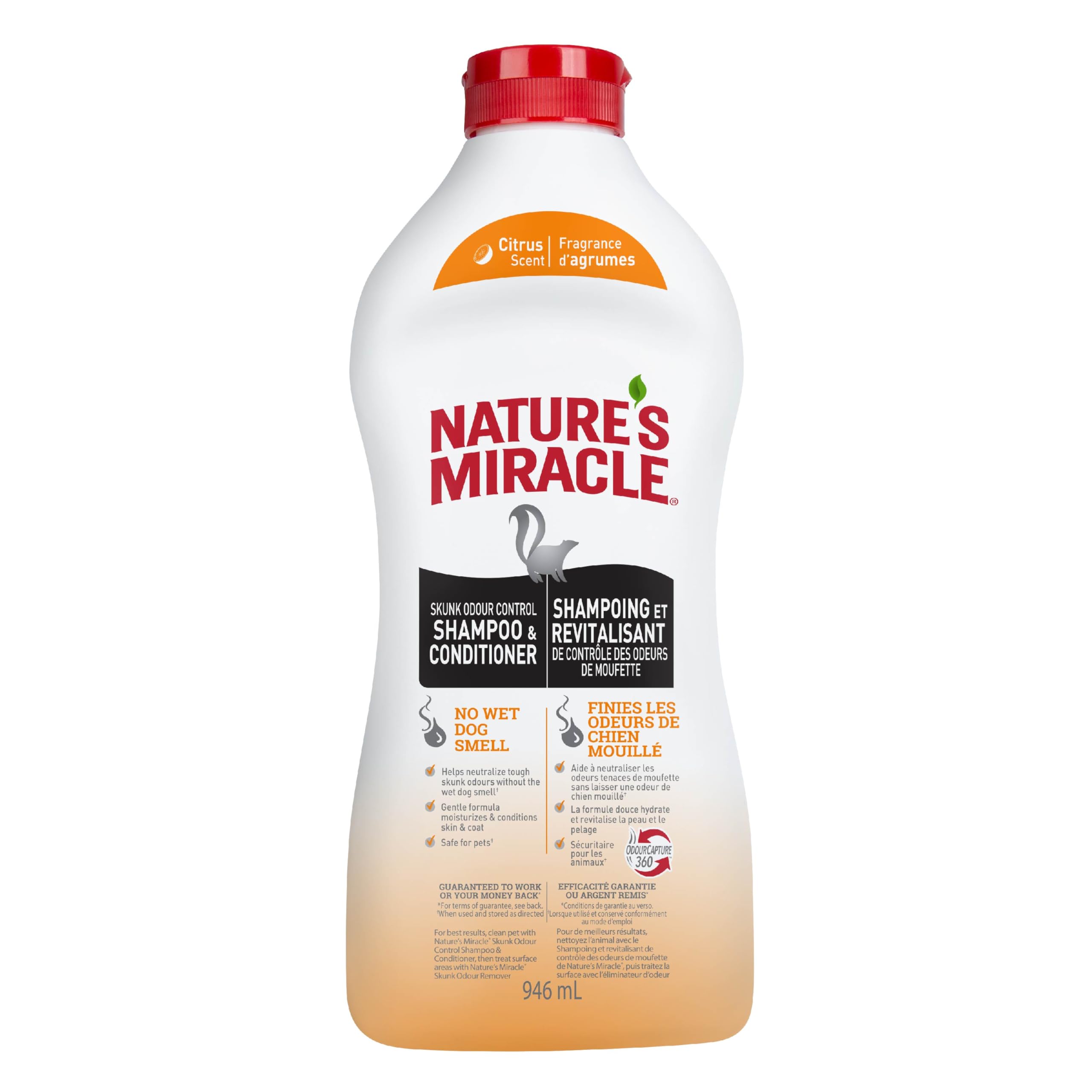 Photo 1 of Nature’s Miracle Skunk Odor Control Shampoo & Conditioner Citrus Scent, 32 fl oz