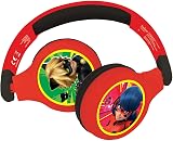 Lexibook Miraculous Ladybug 2-in-1 Bluetooth Kids Headphones HPBT010MI view 3