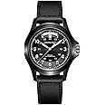 Hamilton Watch Khaki Field King Auto | Swiss Made | 40mm Stainless Steel Case | Black Dial Analog Watch | Black Leather Strap (Model: H64465733)