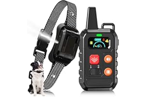 KDSZJDV Citronella Training Collar for Dog, [No Spray Refill] Safer Spray Dog Training Collar for L/M/S Dogs, IPX6 Waterproof with Beep/Vibration/Spray Mode & 6 Adjustable Sensitivities Control Spray Collar
