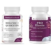 Body Kitchen Pro-Elastin &amp; Mega NAC Bundle &ndash; Supports Skin Firmness &amp; Elasticity, Combats Signs of Aging, Promotes Immune, Respiratory &amp; Detox Support &ndash; Anti-Aging Beauty &amp; Wellness Duo, Veggie Capsul