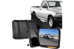 ECCPP Towing Mirror For 2004-2006 For Ford For F-150 Truck Right Passenger Side Power Control Heated Turn Signal Light Tow Mirror Black Textured
