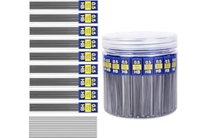 Morepack 0.5 mm Lead Refill, 840Pieces 0.5 Lead Refills for Mechanical Pencil,0.5 mm HB, Break Resistant Mechanical Pencil Re