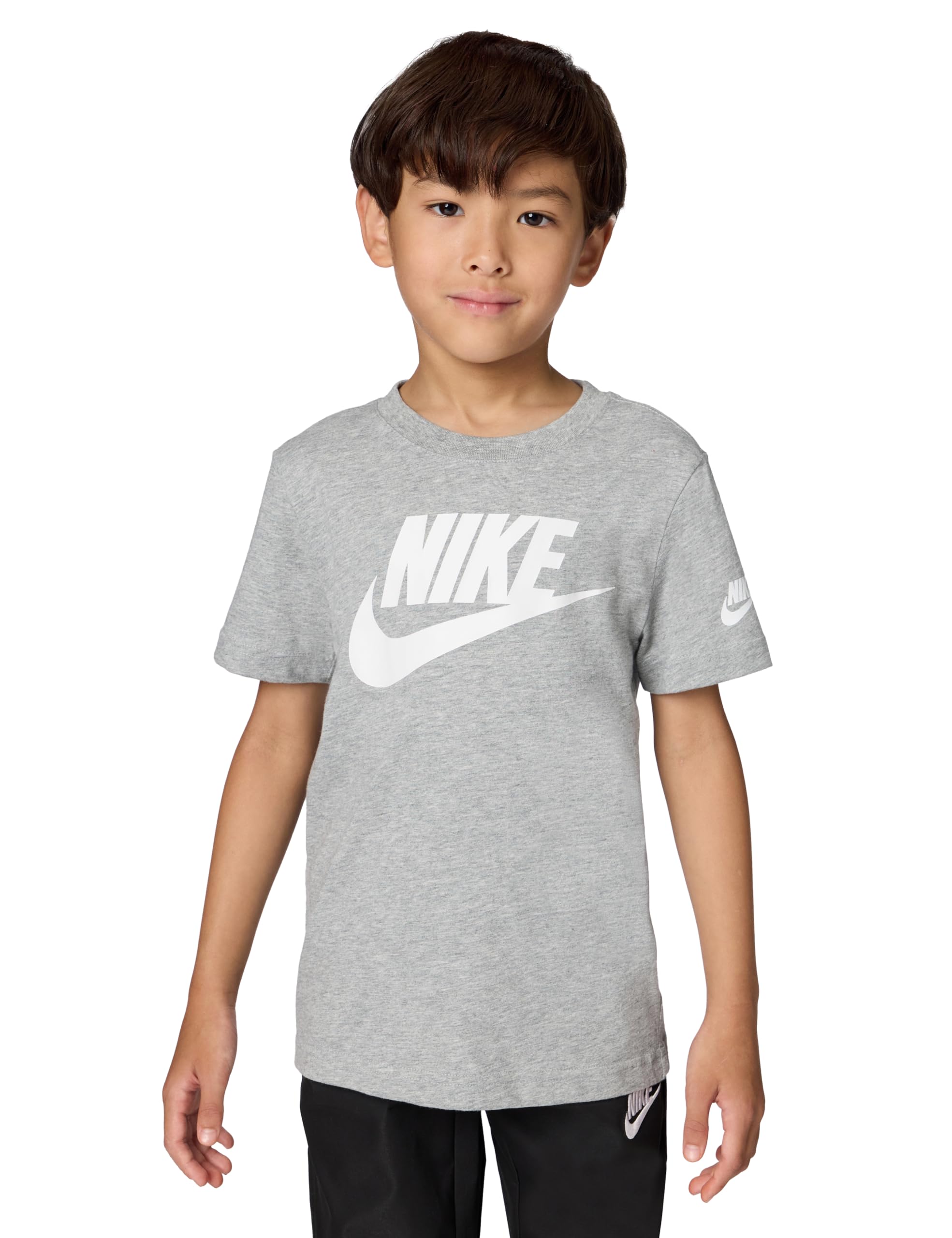 Photo 1 of Nike Kids' Little Sportswear T-Shirt, Dark Grey Heather