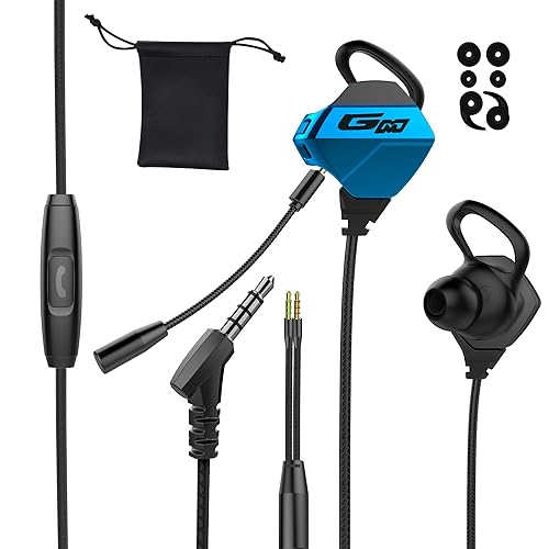 Tititek Gaming Earbuds with Microphone, Stereo Wired Headphones
