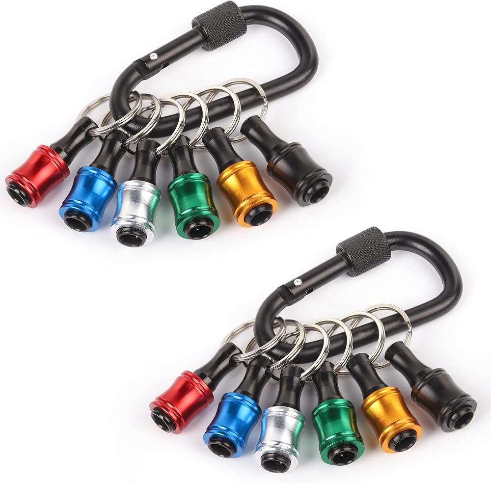 Katerk Portable 1/4 Inch Hex Shank Drill Bit Holder 12pc Two Sets