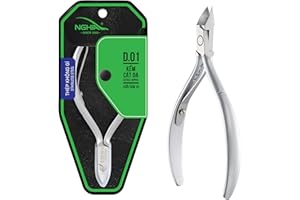NGHIA Cuticle Nipper - D-01 JAW 16 | Stainless Steel | Durable and Sharp | Ergonomic Design | Grey Plated | Ideal for Salons and Home Use