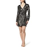 The Drop Women's Helena Sequin Wrap Dress