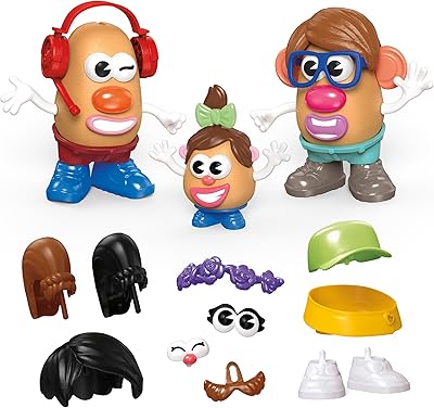 Potato Head Create Your Family Set with 44 Parts and Pieces, Creative Toddler and Preschool Toys for 2 Year Old Girls and Boys and Up (Amazon Exclusive)
