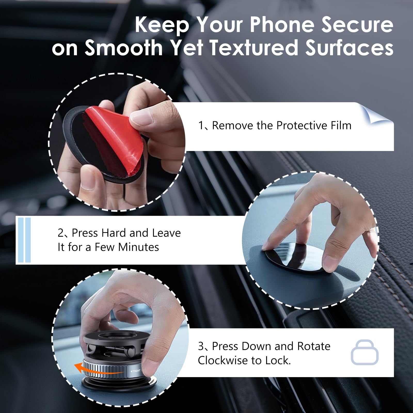 FBW Magnetic Phone Holder for Car, 2026 Model N52 Magnets Pro, 108 LBS Ultra Strong Suction, Ideal Gift for Drivers, Perfect Present for Car Lovers, Magnetic Compatible